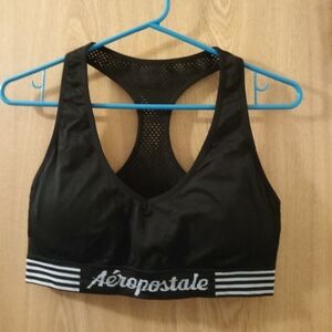 Aeropostale XL  Black Sports Bra